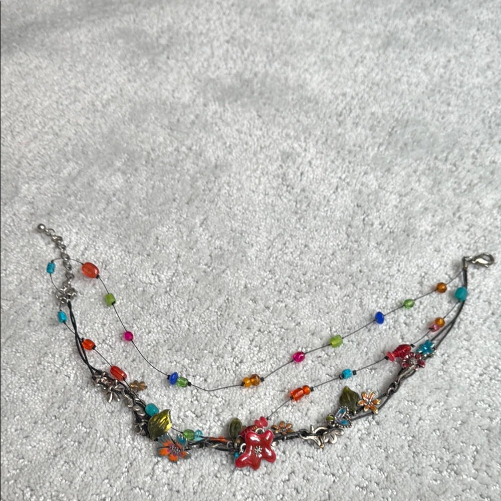 Colorful Beaded Multi-Strand Women's Necklace